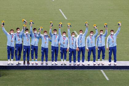 Los Pumas, en el podio