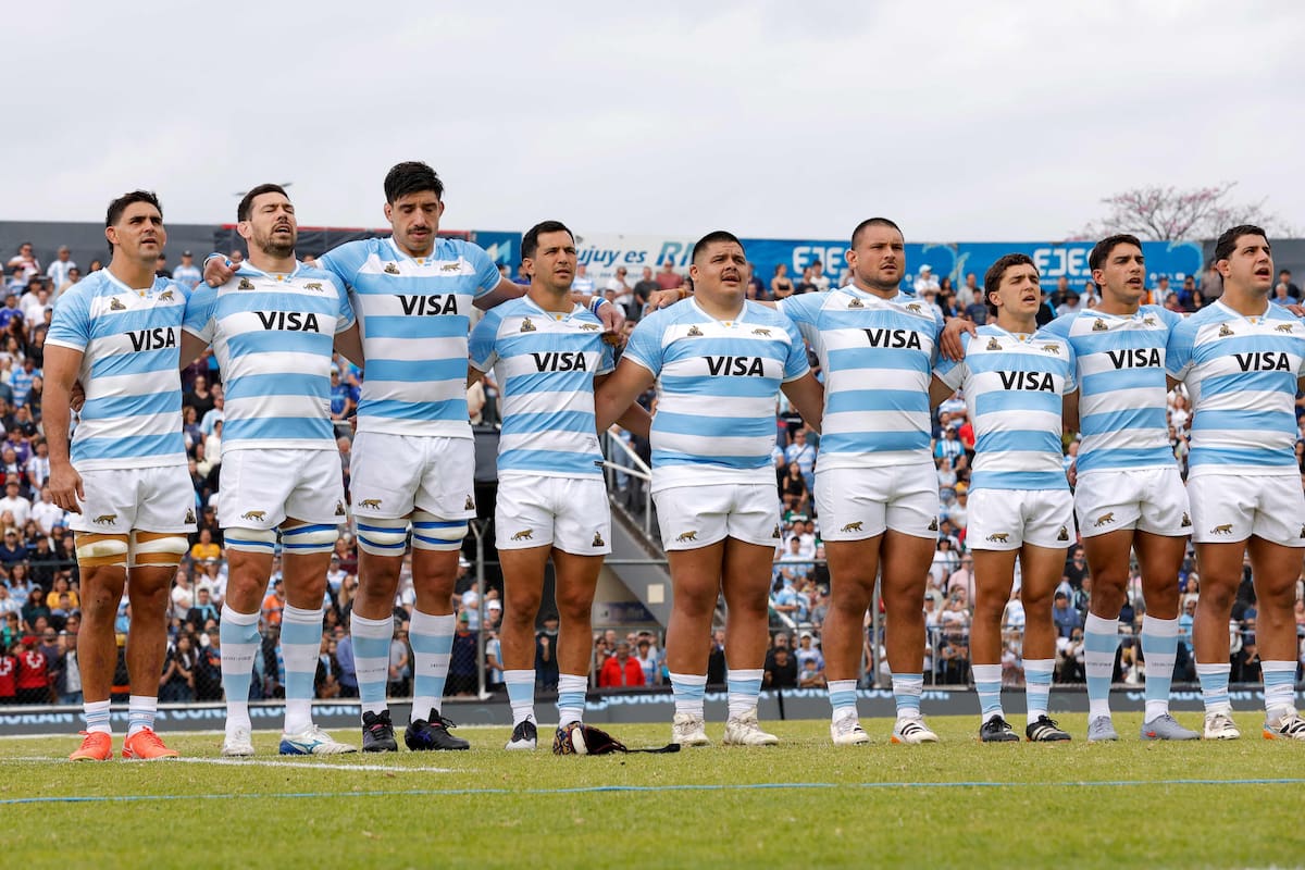Los Pumas formados antes del partido en Jujuy: una derrota más