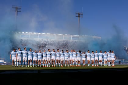 Los Pumas recibieron a Inglaterra en julio en el Estadio Bicentenario de San Juan y este domingo los visitarán en Twickenham