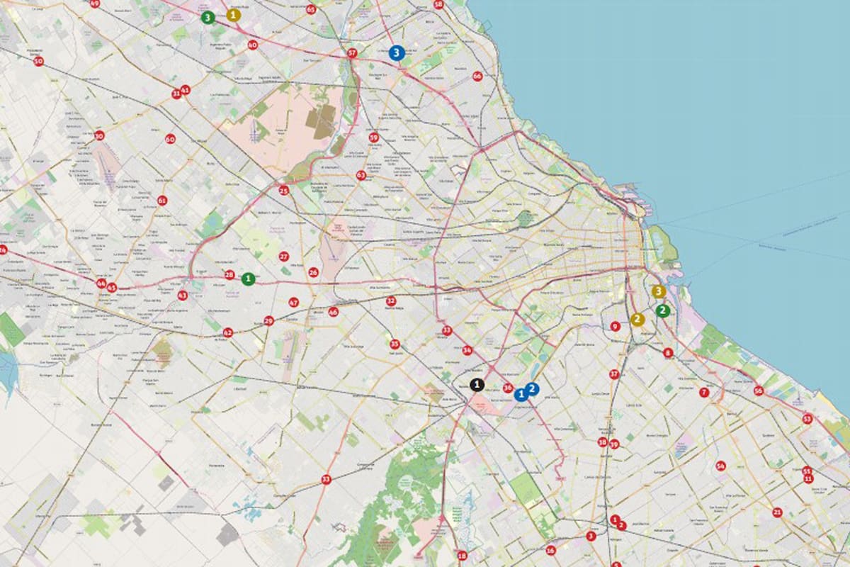 Los puntos de control que se sumarán en 31 partidos del conurbano desde la medianoche.