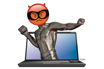 Los que agreden en el anonimato de las redes.