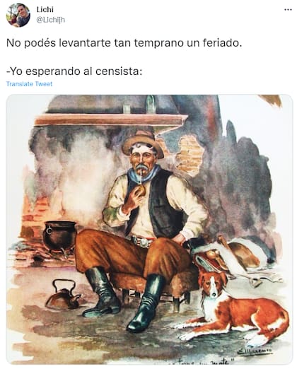 Los que se levantaron temprano en feriado para atender al Censo 2022 hicieron gala de su argentinidad