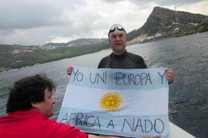 Los recuerdos del cruce de Gibraltar quedarán marcados a fuego en la memoria de Agustín.