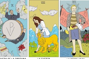 Los referentes históricos del peronismo están representados en las cartas del Tarot que pueden verse en las redes sociales
