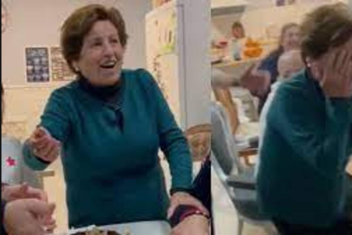 Los regalos elegidos por la familia sorprendieron a la abuela por el parecido con objetos de su propio hogar