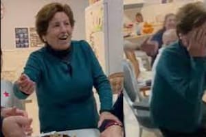 Los regalos elegidos por la familia sorprendieron a la abuela por el parecido con objetos de su propio hogar