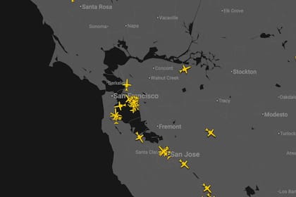 Los registros de los radares permitieron captar la actividad inusual que presentó la jornada por el evento especial del Super Bowl
