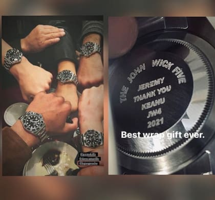 Los relojes que regaló Keane Reeves