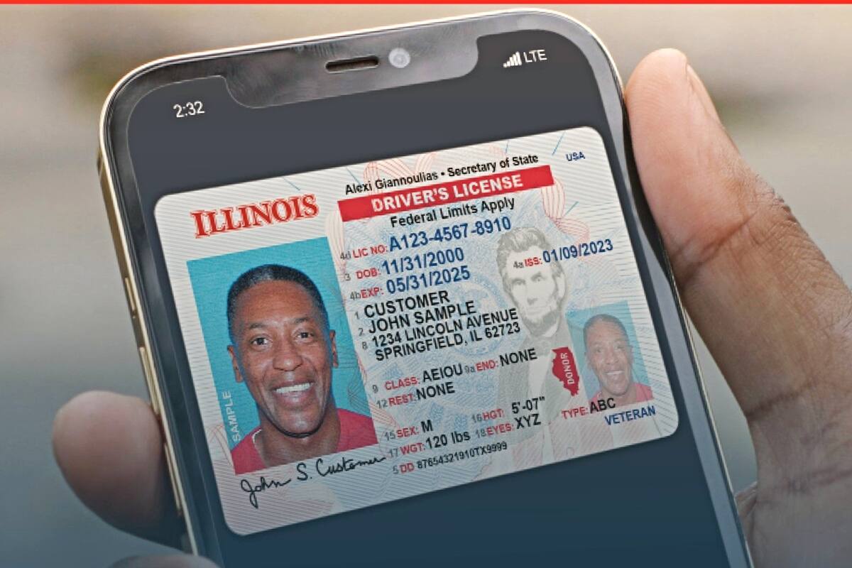 Los residentes de Illinois pueden usar licencias de conducir e identificaciones móviles