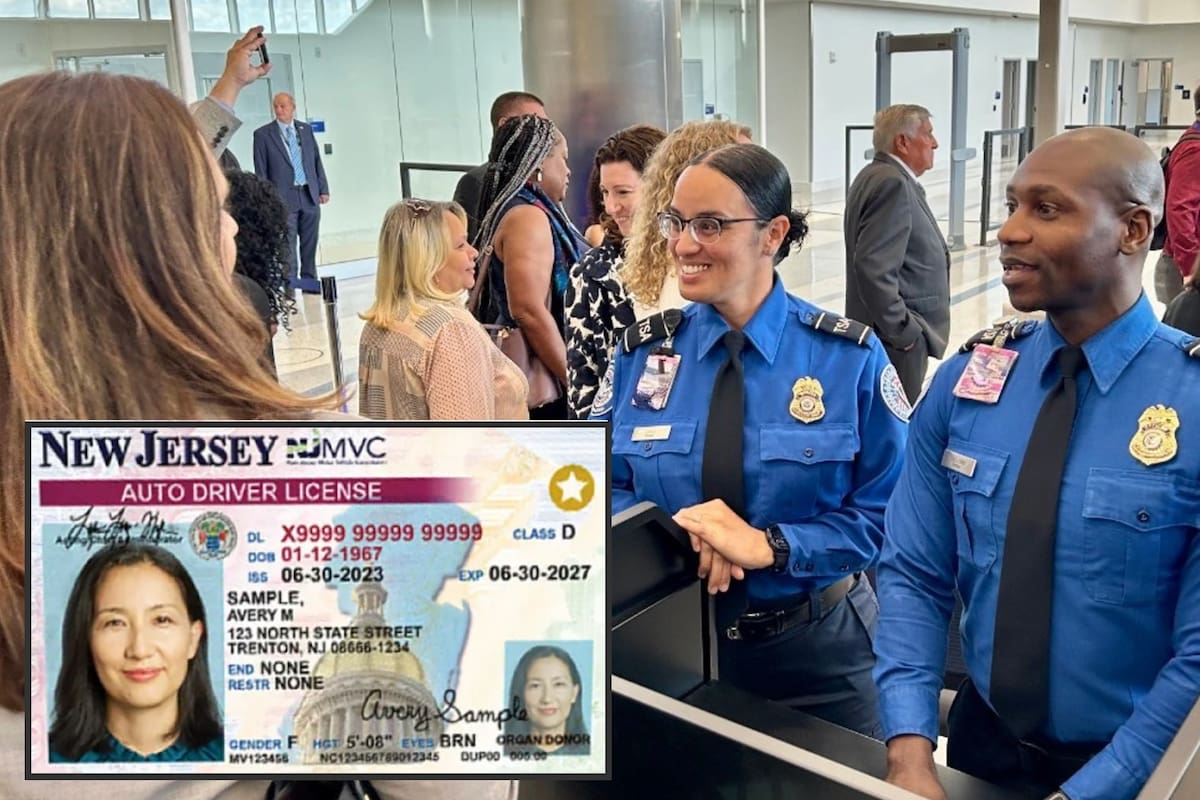 Los residentes de Nueva Jersey necesitarán una Real ID para abordar un avión a partir de mayo de 2025, señala la TSA