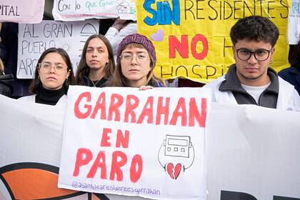 Los residentes del Hospital Garrahan, que continúan de paro