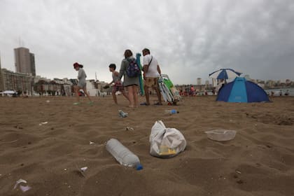 Los residuos plásticos, una constante en las playas bonaerenses