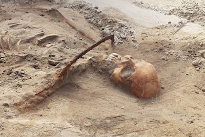 Los restos de la supuesta mujer vampira hallada en Polonia