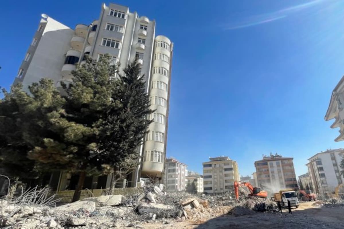 Los restos de los apartamentos Ayşe Mehmet Polat en Gaziantep