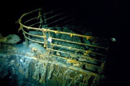 Los restos del Titanic están a 3.800 metros de profundidad.