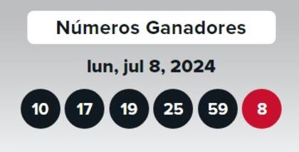 Los resultados de la lotería Double Play del miércoles 8 de julio