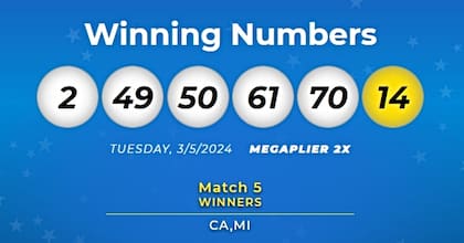 Los resultados de la lotería Mega Millions del martes 5 de marzo