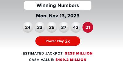 Los resultados de la lotería Powerball del 13 de noviembre
