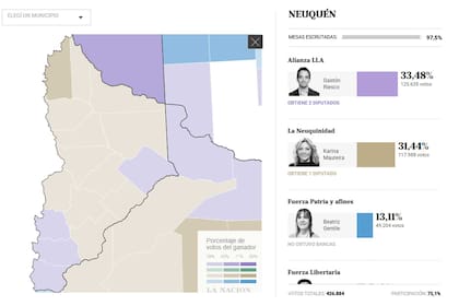 Los resultados de las Elecciones 2025 en la provincia de Neuquén