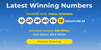 Los resultados de Mega Millions del 15 de diciembre