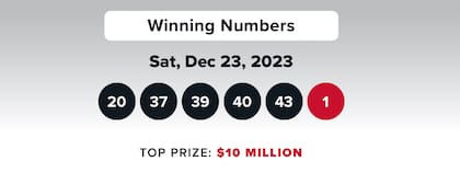 Los resultados del Powerball del 23 de diciembre