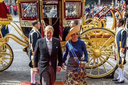 Los reyes de Holanda, Máxima y Guillermo, no utilizarán este año el carruaje de oro que suelen usar para el día del Parlamento