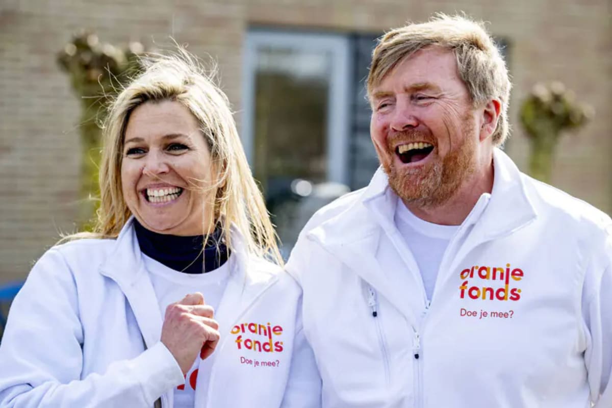 Los reyes de Holanda se convirtieron en granjeros por un día