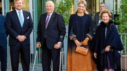 Los reyes de Noruega y los de Holanda