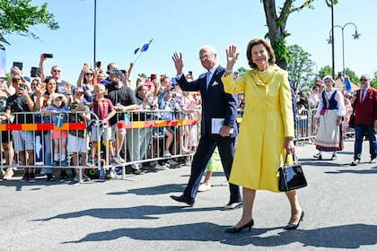 Los reyes de Suecia, Carlos Gustavo y Silvia, visitan Strangnas, Suecia, para festejar el Día Nacional del país, martes 6 de enero de 2023