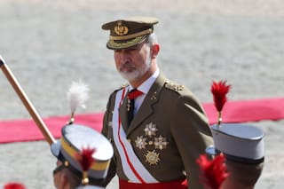 Los Reyes, la princesa Leonor, la infanta Sofía y la reina Sofía reciben a la sociedad balear en Marivent