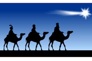 Los Reyes Magos fueron guiados por una estrella
