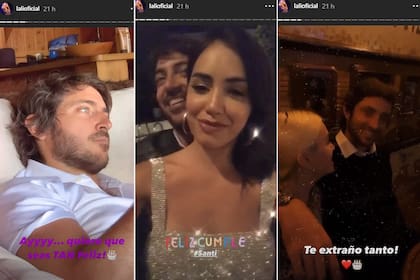 Los románticos mensajes de Lali Espósito para su novio, Santiago Mocorrea, en el día de su cumpleaños