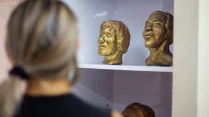 Los rostros de los asesinados fueron elaborados en yeso por Medicina Legal