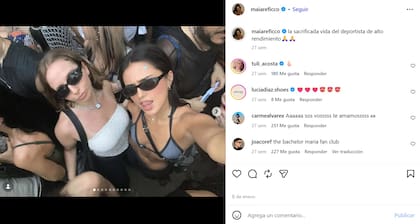 Los rumores de romance comenzaron a circular en enero de 2026 (Captura: Instagram @maiareficco)