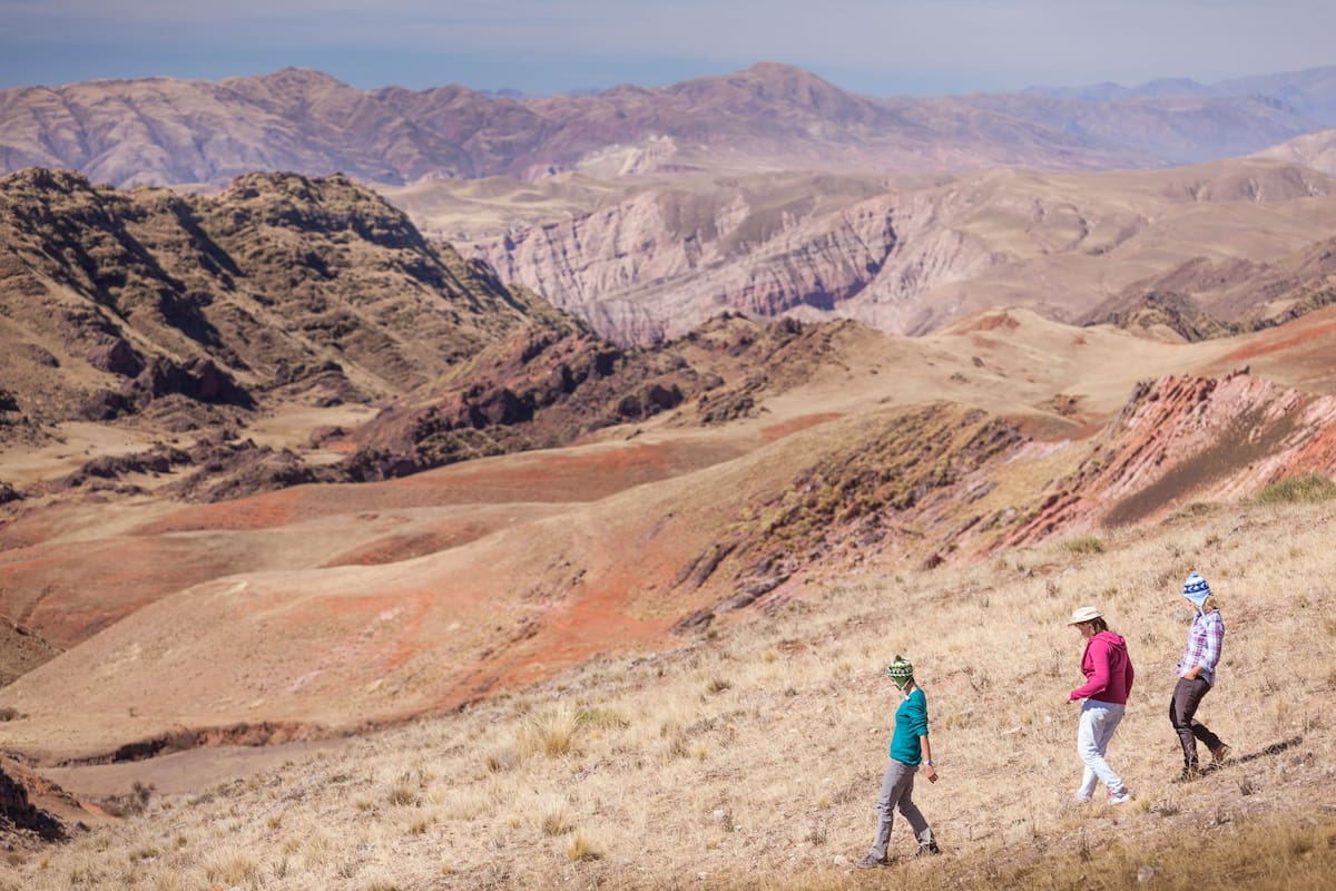 Los salteños pudieron disfrutar de los paisajes de CAfayate
