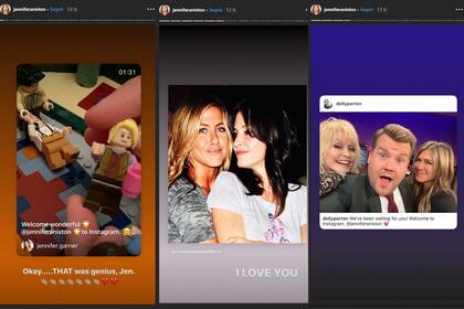 Las Stories de Jennifer, donde mostró cómo le daban la bienvenida a instagram
