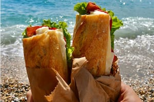 Los sanguches siempre son un buen plan rico, rápido y fresco para comer en la playa