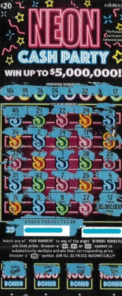 Los scratchers son parte de la Lotería de California