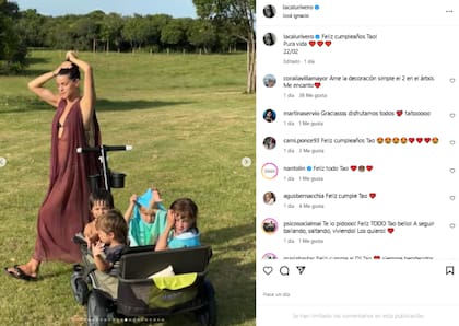 Los seguidores de Calu Rivero saludaron a Tao por sus dos años (Foto: Instagram @lacalurivero)