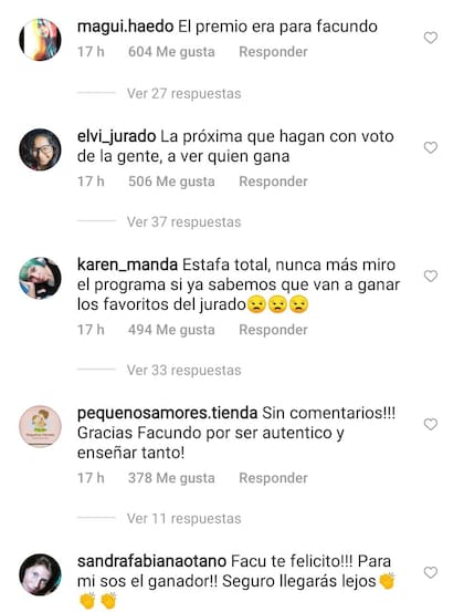 Los seguidores de El gran premio de la cocina se indignaron por el resultado de la gran final