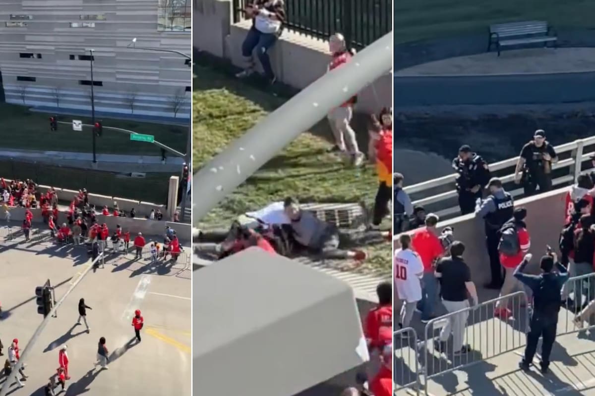 Los seguidores de Kansas City Chiefs detienen a un presunto tirador