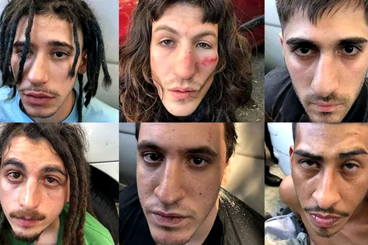 Los seis acusados