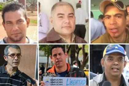 Los seis sindicalistas condenados por defender los derechos gremiales