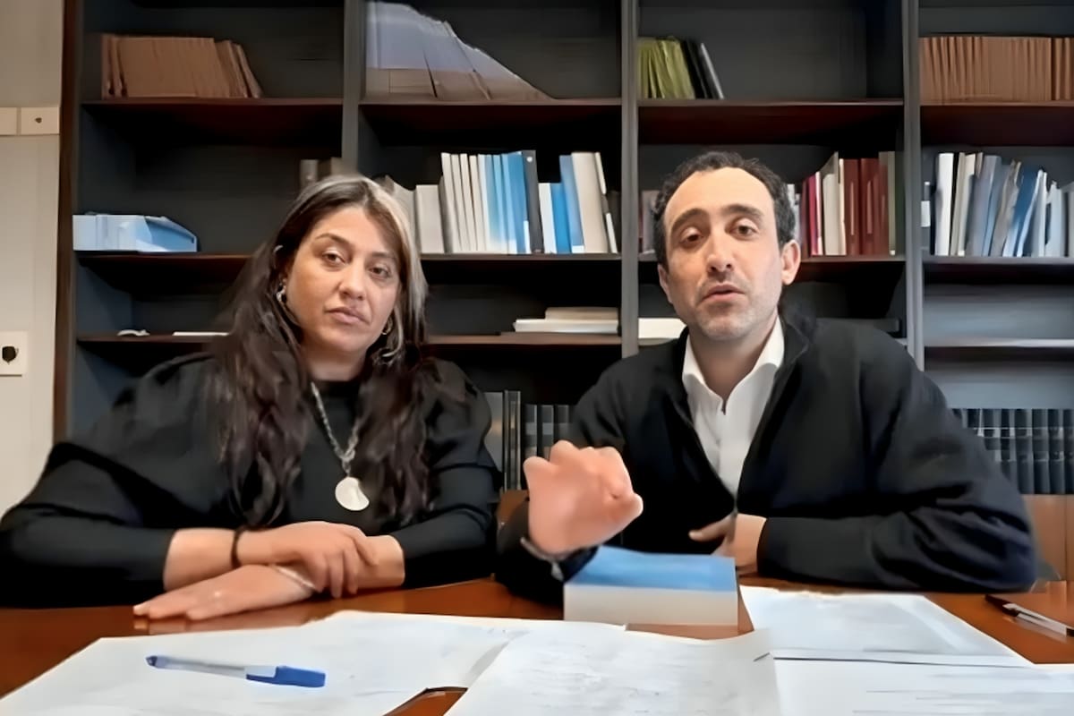 Los senadores Natalia Gadano y José María Carambia