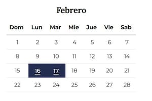 Los servicios durante los días feriados de Carnaval