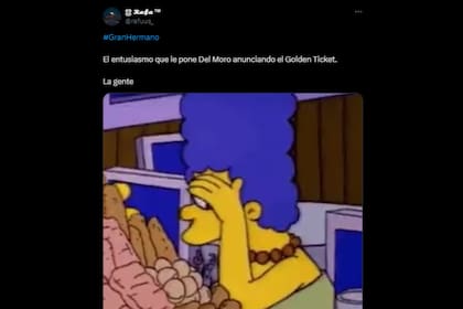 Los Simpson no faltaron ante la reacción por el Golden Ticket (Captura X)