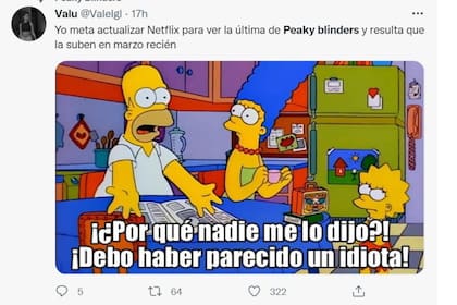 Los Simpson, presentes siempre que hay memes, esta vez refiriéndose al estreno de la sexta y última temporada de Peaky Blinders