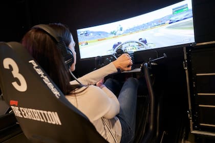 Los simuladores en la Exhibición oficial de la Fórmula 1