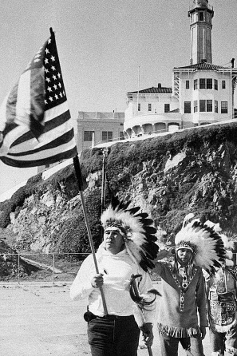 Los Sioux fueron uno de los pueblos indígenas que tuvieron representación en la ocupación de Alcatraz