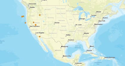 Los sismos ocurridos en Estados Unidos en las últimas 24 horas